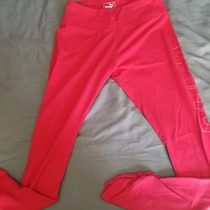 Red Puma Workout Pants